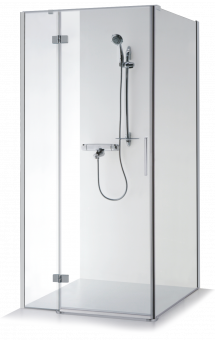 Dušo kabina Brasta Glass NINA PLIUS 975-988x975-988x2000 matinis stiklas 